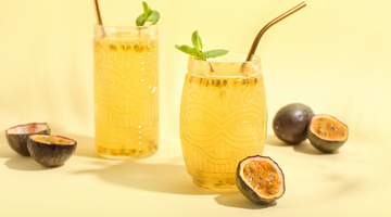 Gin fizz med passionsfrugt