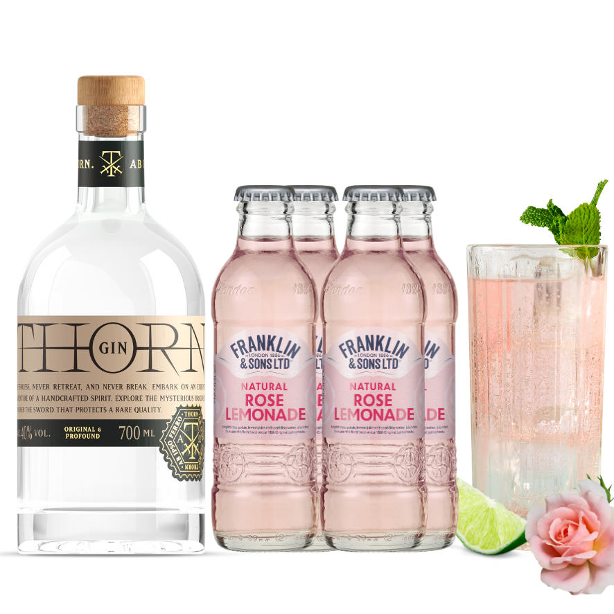 Drinkspakke: Gin & Rose Lemonade